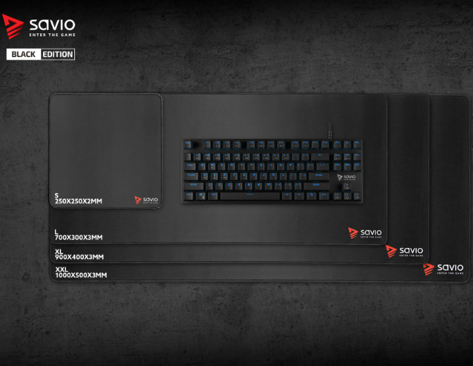 SAVIO PODKŁADKA POD MYSZ GAMING BLACK EDITION TD S - zdjęcie 1