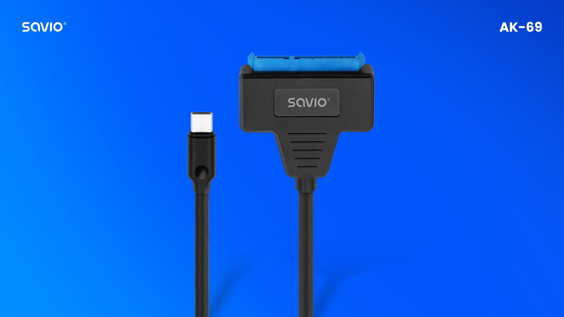 SAVIO ADAPTER USB-C 3.1 - SATA DYSK 2.5" AK-69 - zdjęcie 1