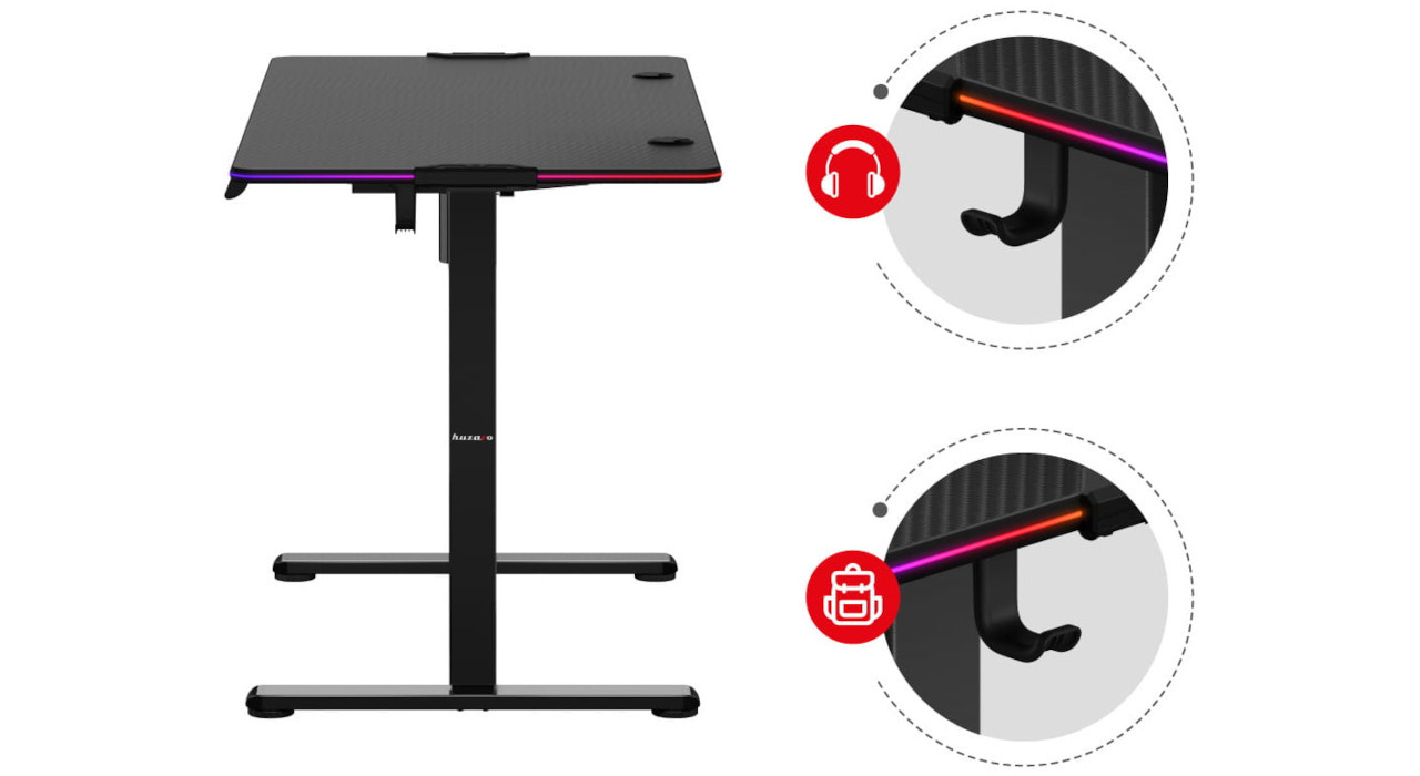 Biurko elektryczne Huzaro Hero 8.2 RGB - zdjęcie 8