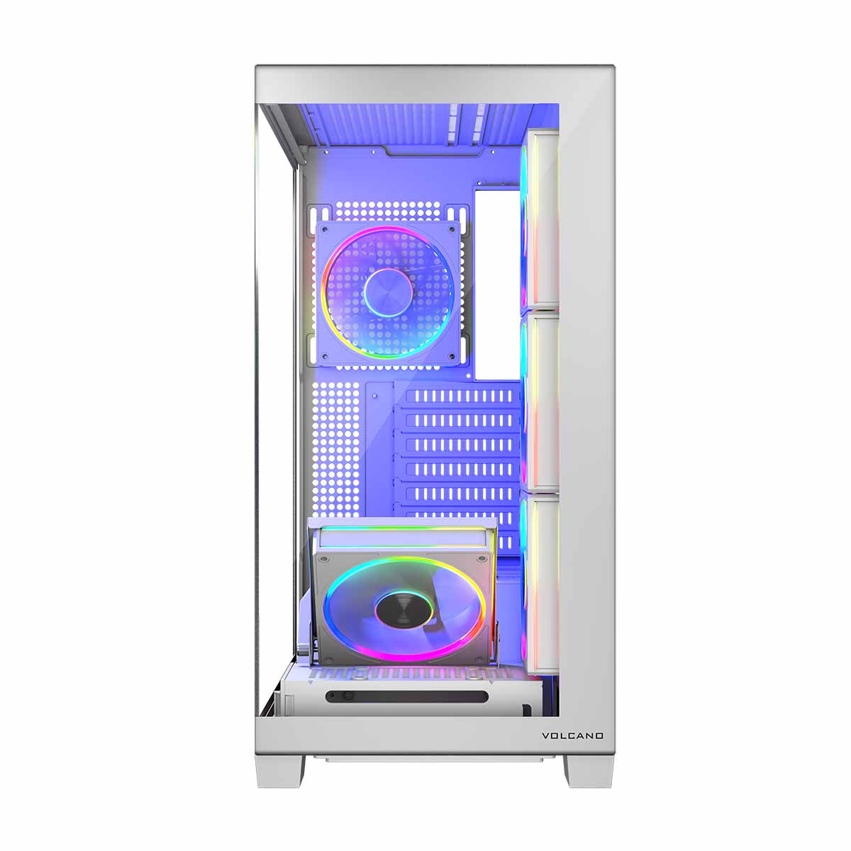 MODECOM OBUDOWA VOLCANO STELLAR ARGB MIDI 5F WHITE - zdjęcie 4