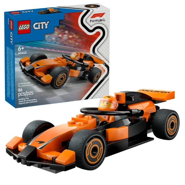 LEGO CITY 60442 F1 Kierowca i bolid McLaren - zdjęcie 1