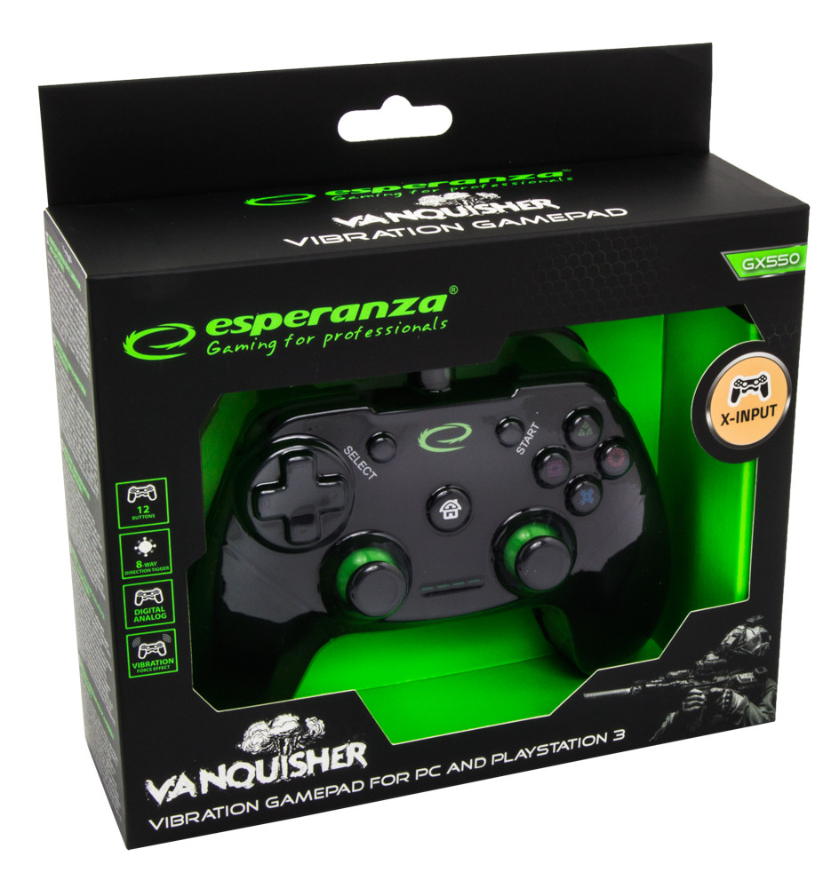 Esperanza gamepad pc/ps3 usb vanquisher egg110k - zdjęcie 4