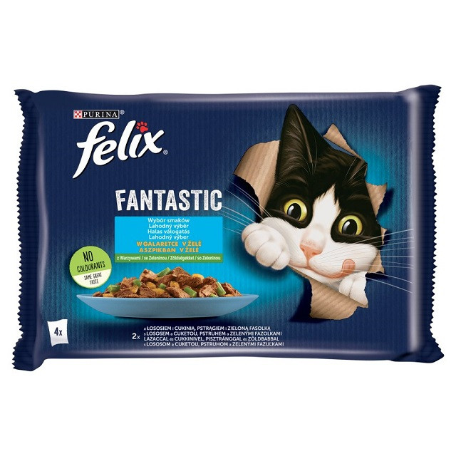 FELIX Fantastic Ryba z warzywami - mokra karma dla kota - 4x85g - zdjęcie 1