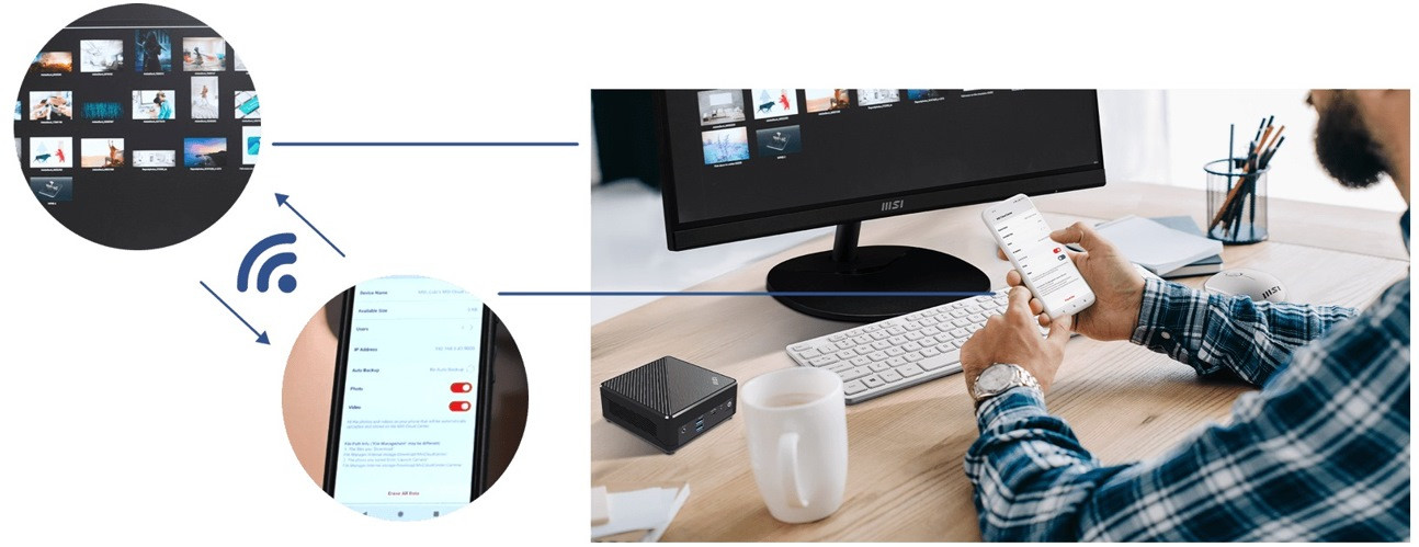 MSI Cubi N ADL-002EU Celeron N100 4GB SSD128 Intel UHD Graphics W11Pro - zdjęcie 6