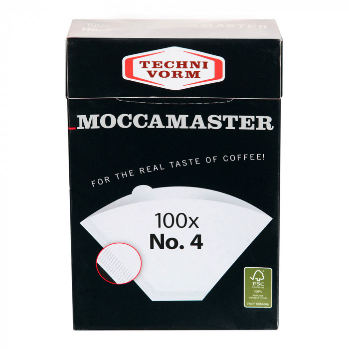 Moccamaster filtry papierowe nr 4, 100 sztuk - zdjęcie 1