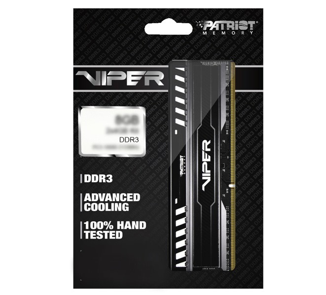 PATRIOT DDR3 8GB VIPER 3 1600MHz CL10 - zdjęcie 1