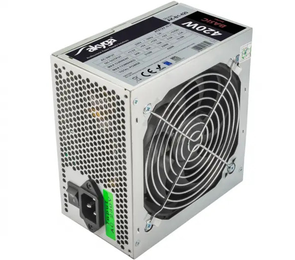 Akyga zasilacz basic atx 420w p4 fan12cm 3xsata 2xmolex ak-b1-420 - zdjęcie 1