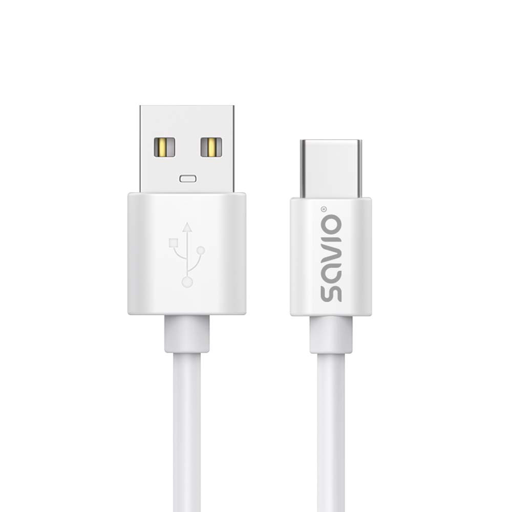 SAVIO KABEL USB-A – USB-C, 3 M, BIAŁY, CL-168 - zdjęcie 3
