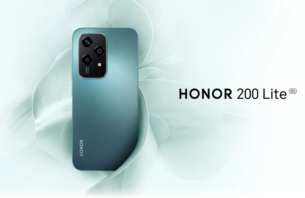 Smartfon Honor 200 Lite 5G 8/256GB Cyan - zdjęcie 1