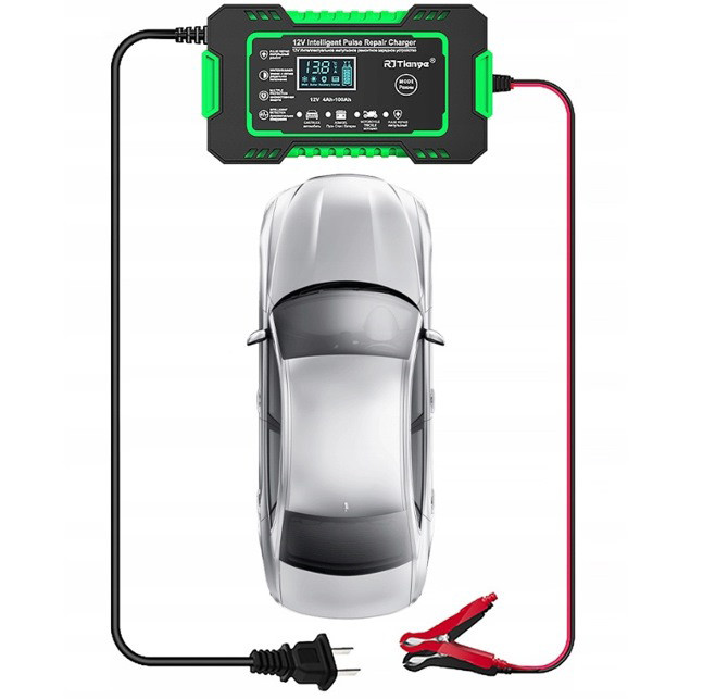 Prostownik akumulatorowy RJ Tianye RJ-C 120501A 12V, 6A - zdjęcie 5