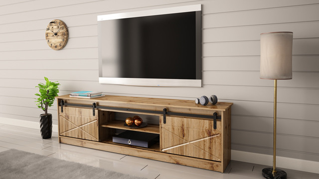 Szafka RTV GRANERO 200x56,7x35 dąb wotan - zdjęcie 2