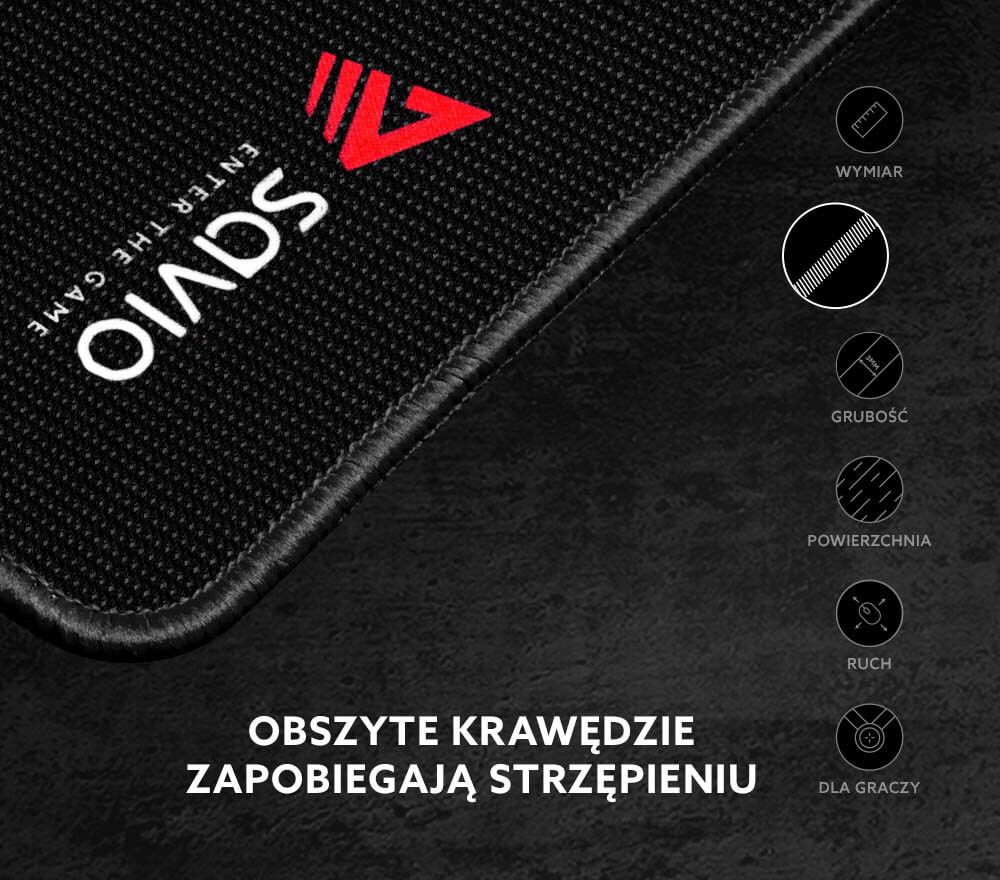 SAVIO PODKŁADKA POD MYSZ PRECISSION CONTROL GPCXXL - zdjęcie 3
