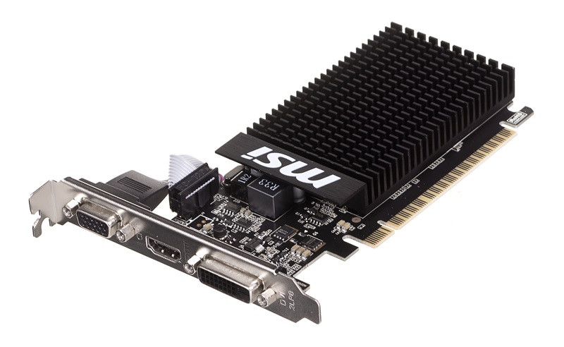 Karta graficzna MSI GeForce® GT 710, 2GB DDR3 (64 Bit), HDMI, DVI, D-Sub - zdjęcie 2