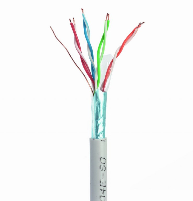 Gembird ftp kabel drut kat 5e awg24 100% miedź 305m fpc-5004e-so - zdjęcie 1