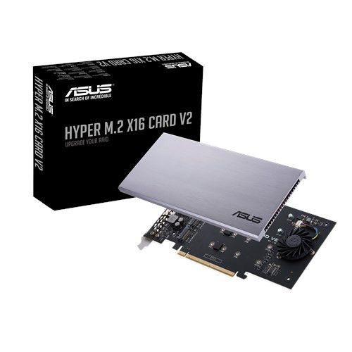 Kontroler ASUS Hyper M.2 PCIe 3.0 x16, 4x M.2 NVMe (2242/2260/2280/22110) GEN 3 - zdjęcie 1