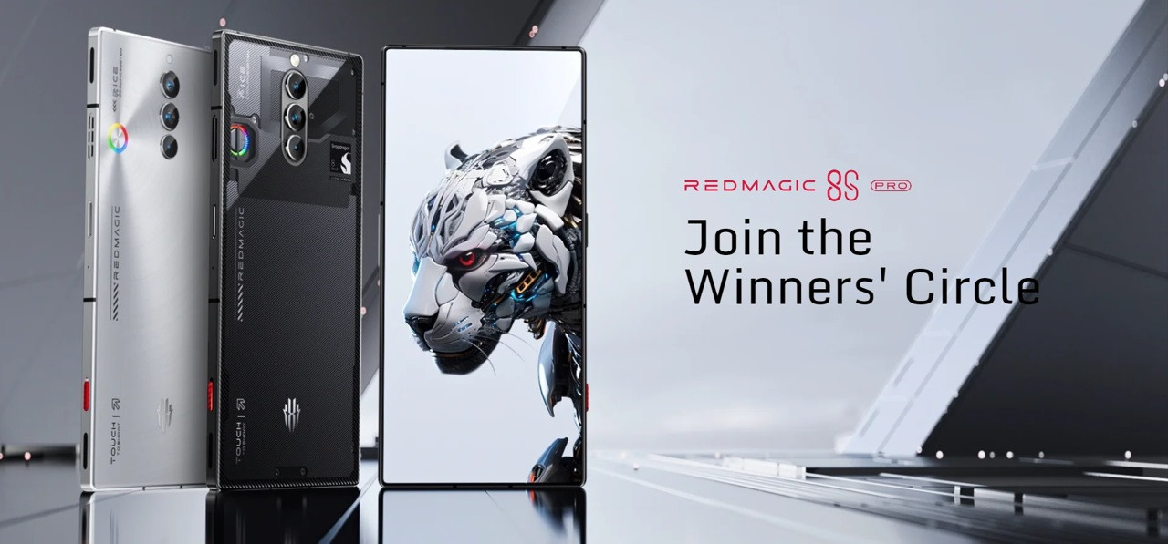 Smartfon REDMAGIC 8S Pro 5G 12/256GB Platynowy - zdjęcie 1