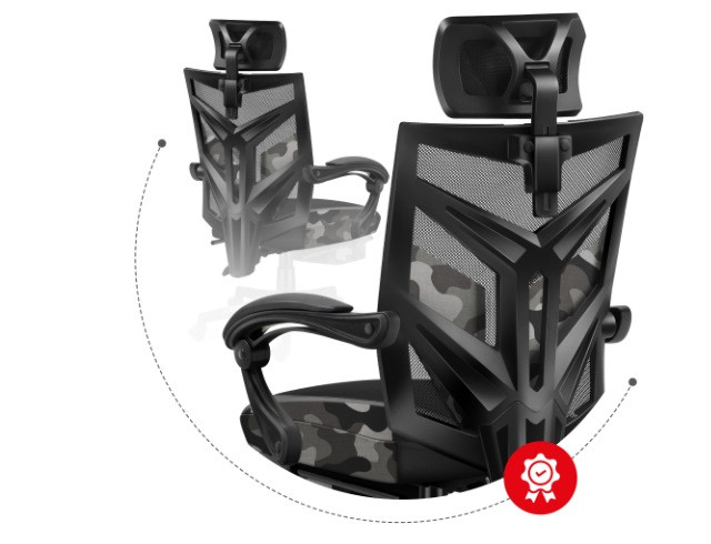 Fotel gamingowy Huzaro Combat 5.0 Camo - zdjęcie 5
