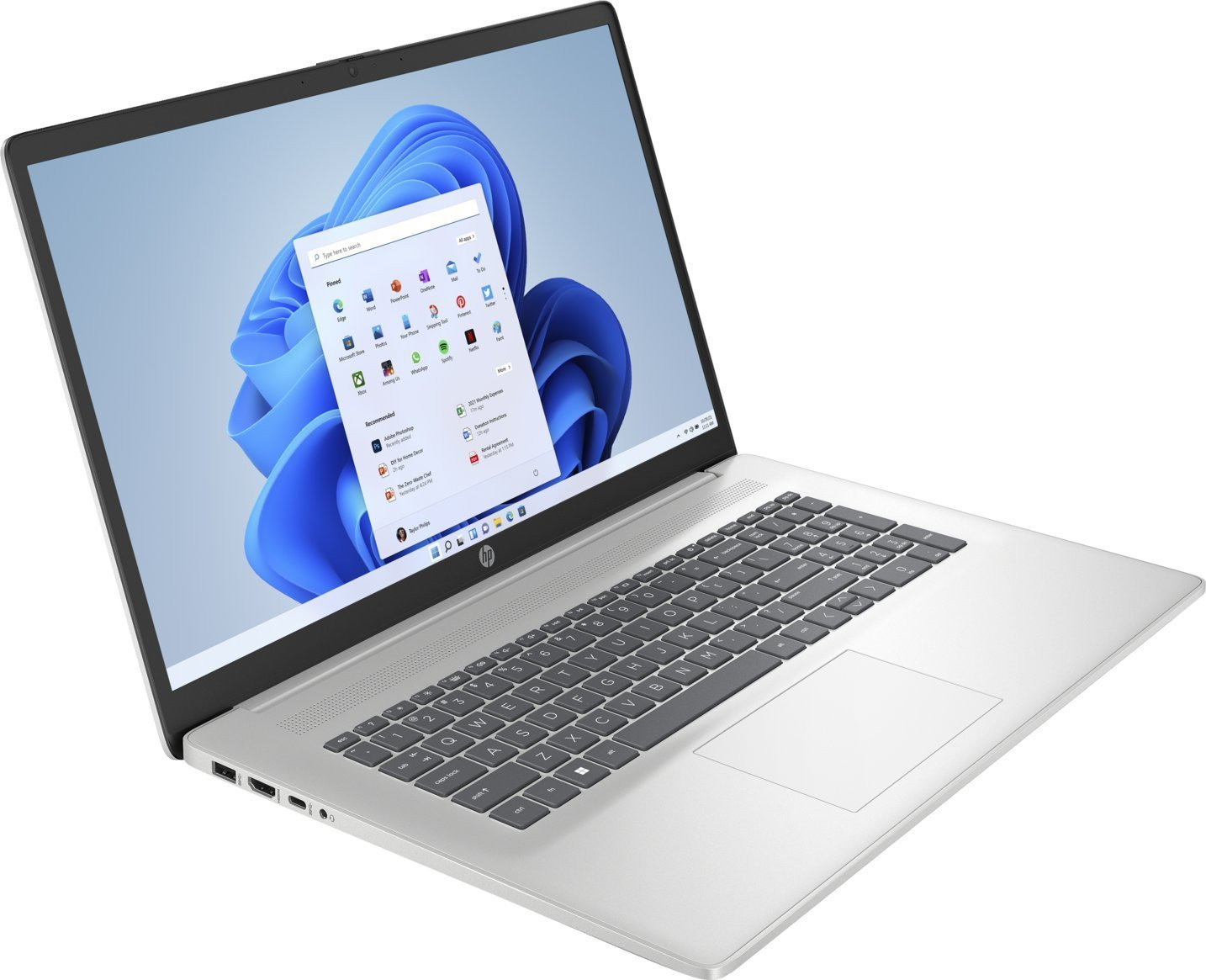 HP 17-CN4033CL Core 5 120U 17.3"FHD 16GB SSD512 BT BLKB Win11 Natural Silver (REPACK) 2Y - zdjęcie 4