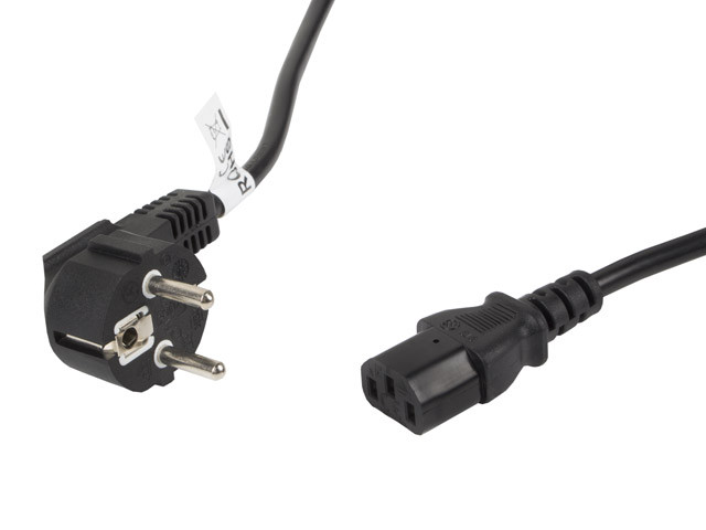 Lanberg kabel zasilający vde cee 7/7 -> c13 5m ca-c13c-11cc-0050-bk - zdjęcie 1