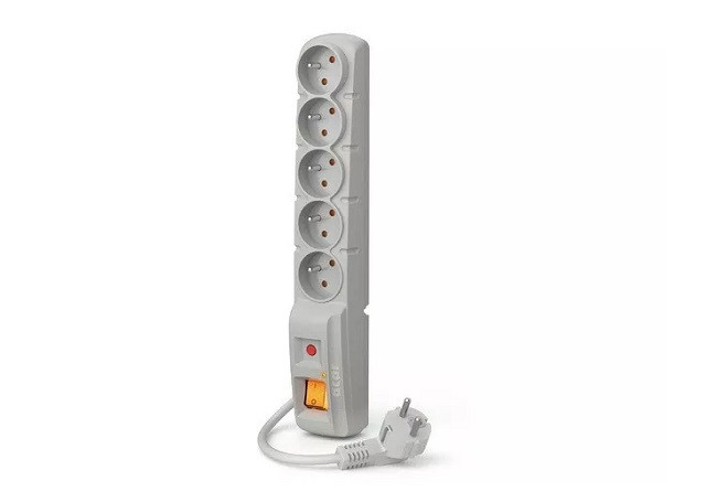 Listwa zasilająca Acar F5 (1,5m ; szary) - zdjęcie 1
