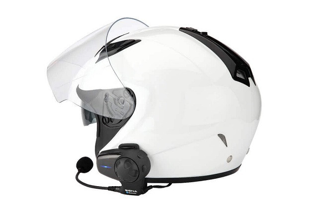 Interkom Motocyklowy Sena SMH10-10 Bluetooth 3.0 900M z mikrofonem na pałąku, zestaw na 1 kask - zdjęcie 4
