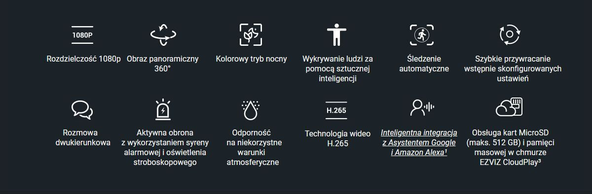 Kamera IP EZVIZ H8C 2MP - zdjęcie 2