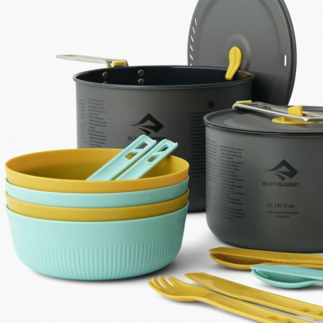 Zestaw naczyń Sea to Summit Frontier UL Two Pot Cook Set 4P 14 Piece - zdjęcie 2
