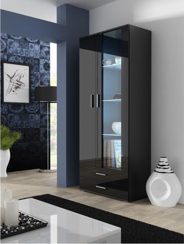 Zestaw meblowy SOHO 8 czarny/czarny połysk - zdjęcie 2