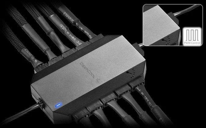 Hub do wentylatorów DeepCool FH-10 (DP-F10PWM-HUB) - zdjęcie 4