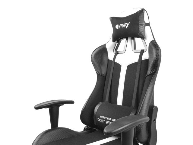 FURY FOTEL GAMINGOWY AVENGER XL CZARNO-BIAŁY - zdjęcie 2