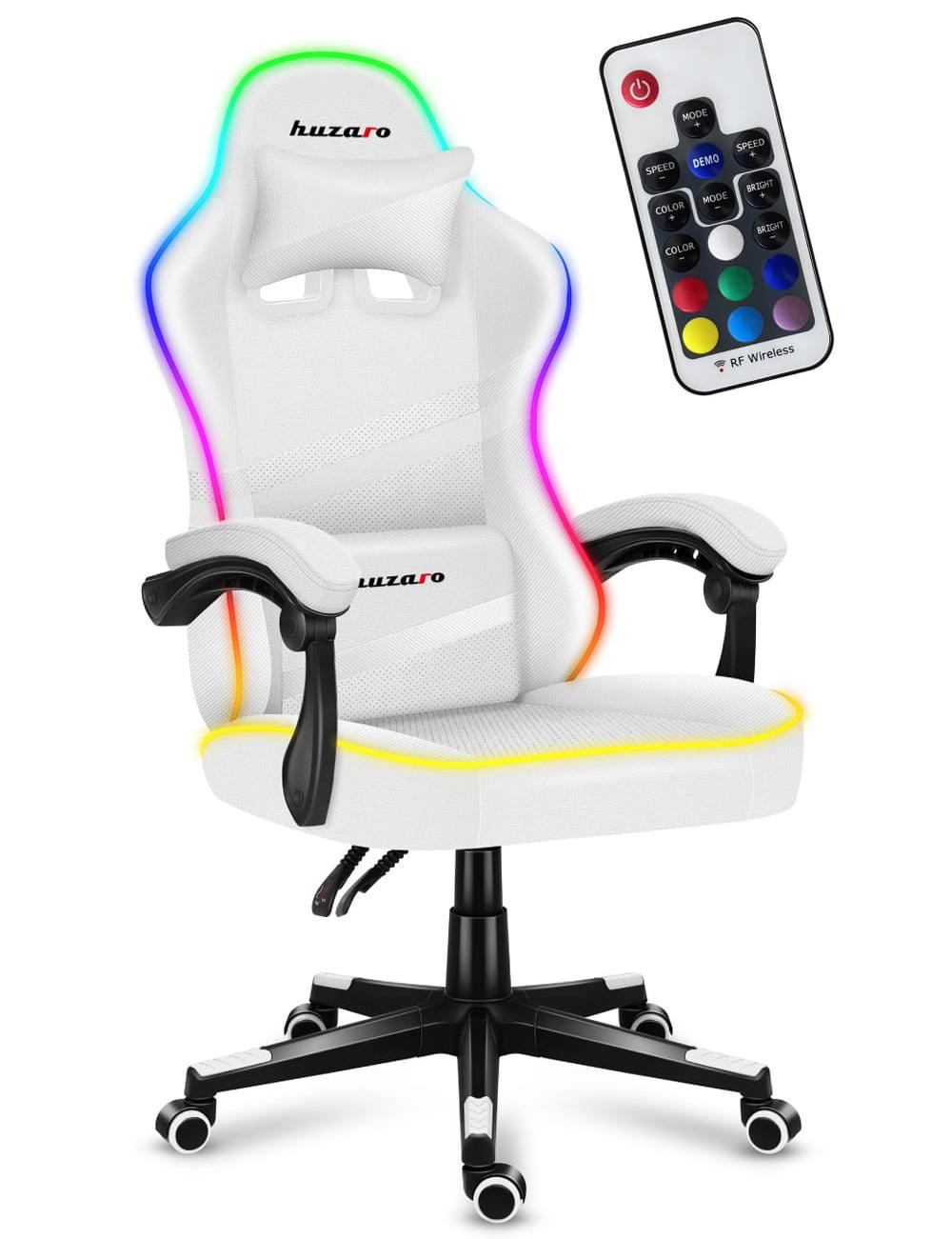 Fotel gamingowy Huzaro Force 4.4 RGB White - zdjęcie 1