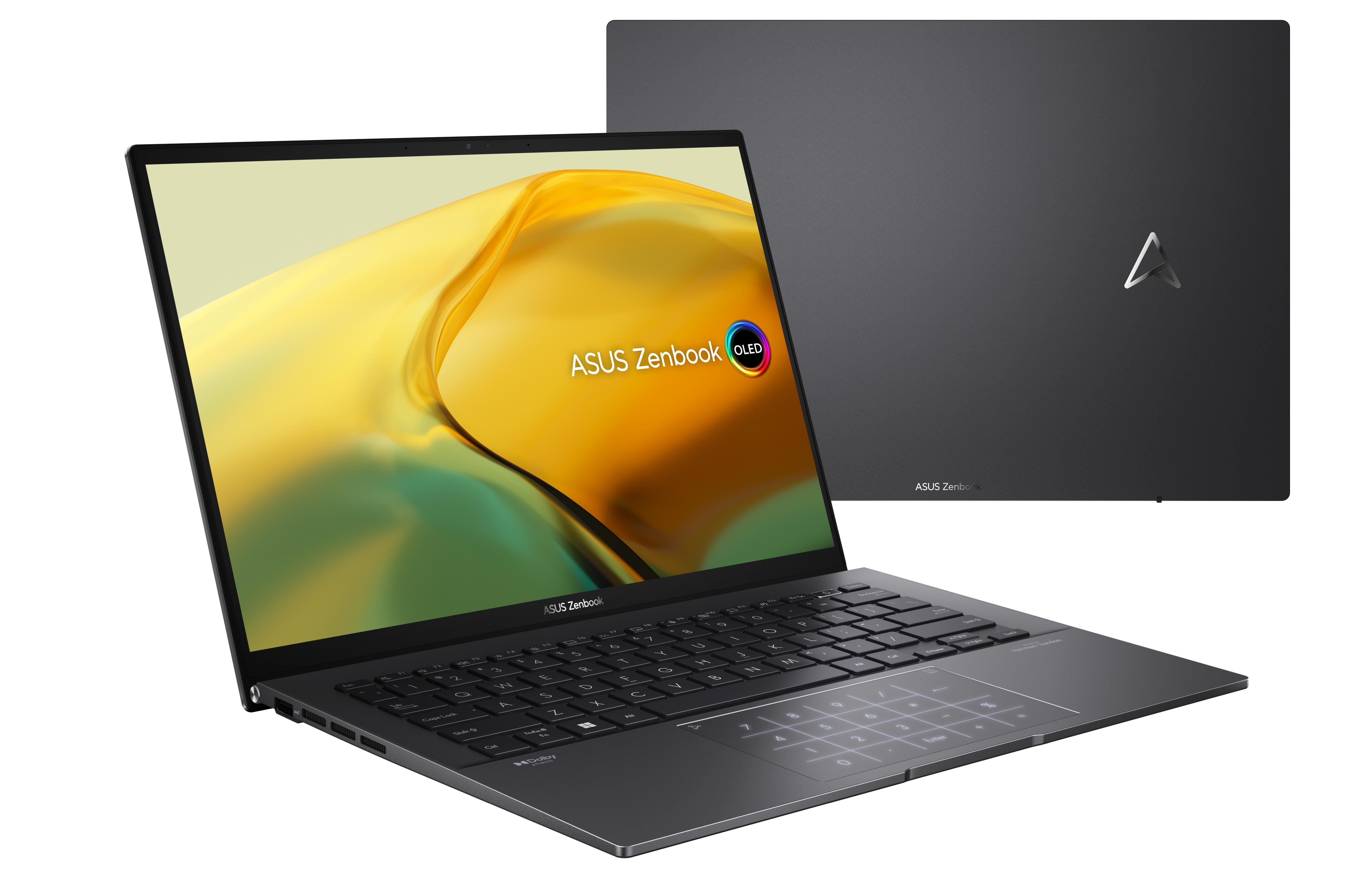 ASUS ZenBook UM3402YA-WS74T Ryzen 7 7730U 14" Touch 2.8K 90Hz OLED 16GB SSD512 BLKB FPR Win11 Jade Black (REPACK) 2Y - zdjęcie 2