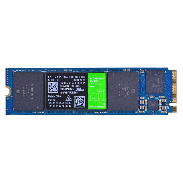 Dysk SSD WD Green SN350 WDS500G2G0C (500GB ; M.2 ; PCIe NVMe 3.0 x4) - zdjęcie 1