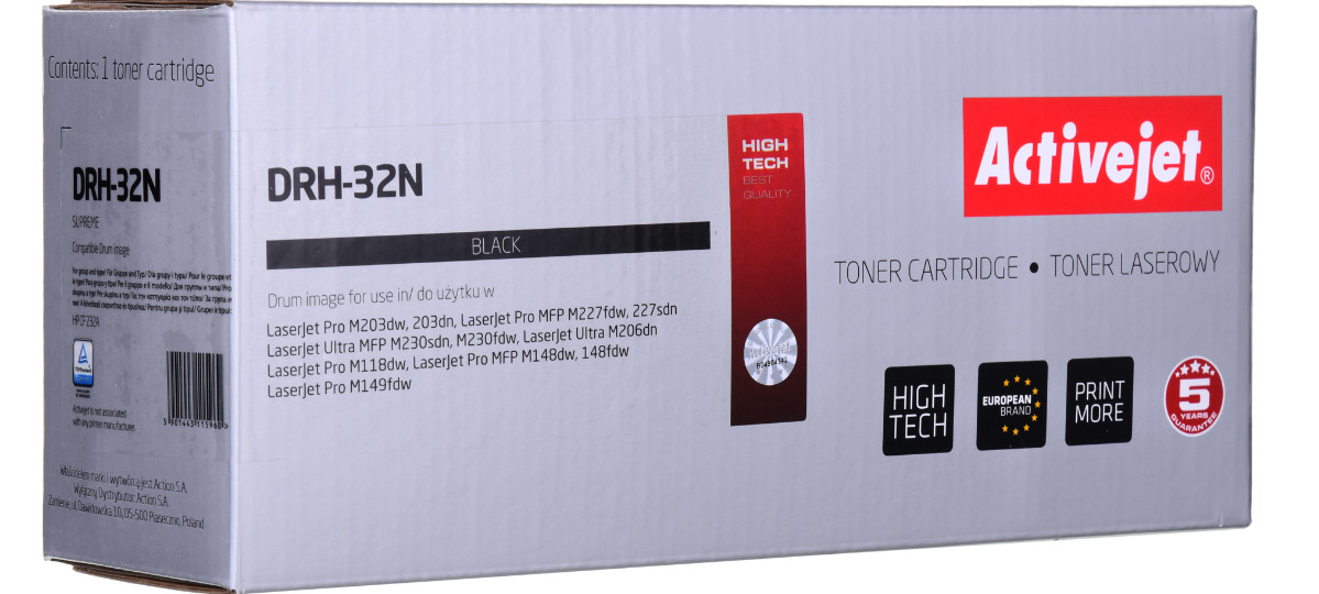 Activejet DRH-32N Bęben do drukarki HP; Zamiennik HP 32A CF232A; Supreme; 23000 stron; czarny - zdjęcie 1