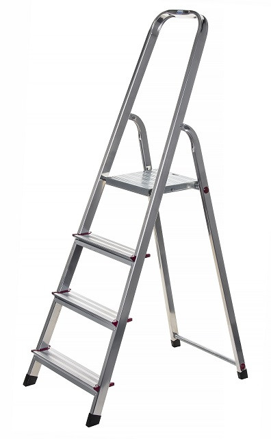 CORDA Drabina domowa aluminiowa 4 stopnie KRAUSE - zdjęcie 1