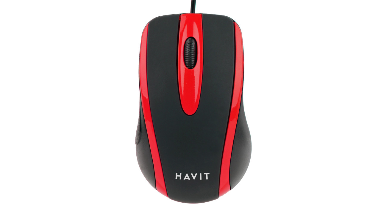 Mysz uniwersalna Havit HV-MS753 (czarny/czerwony) - zdjęcie 1