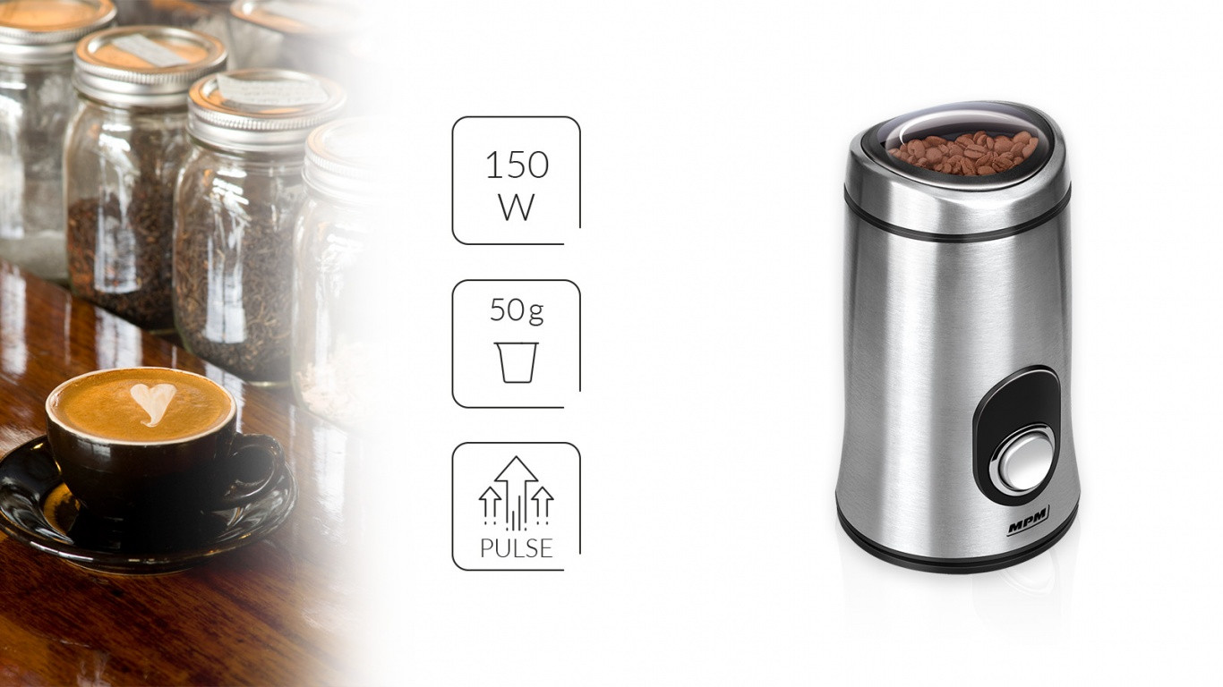 Młynek do kawy udarowy inox MPM MMK-02M - zdjęcie 1