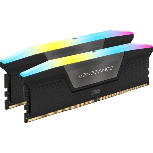 Corsair VENGEANCE RGB 96GB (2x48GB) DDR5 5600MHz C40 Kit Black - zdjęcie 1