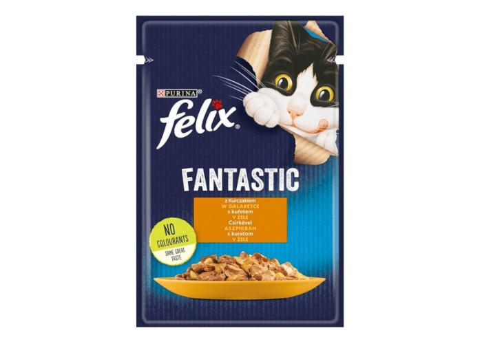 PURINA Felix Fantastic: kurczak - mokra karma dla kota - 85 g - zdjęcie 1