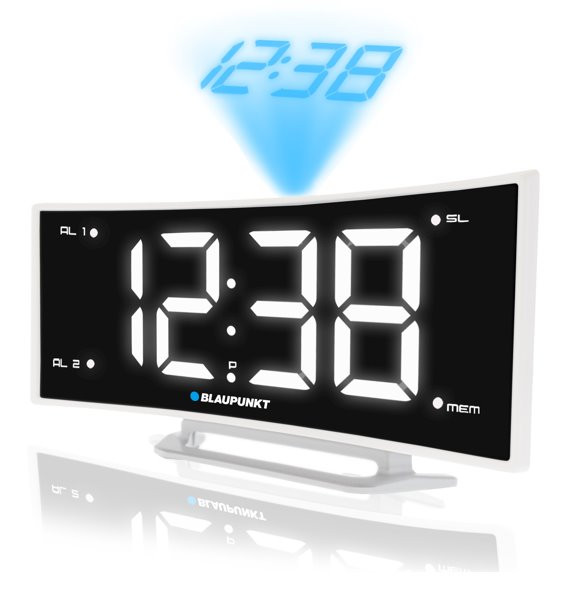 Radiobudzik Blaupunkt CRP7WH biało-czarny - zdjęcie 1