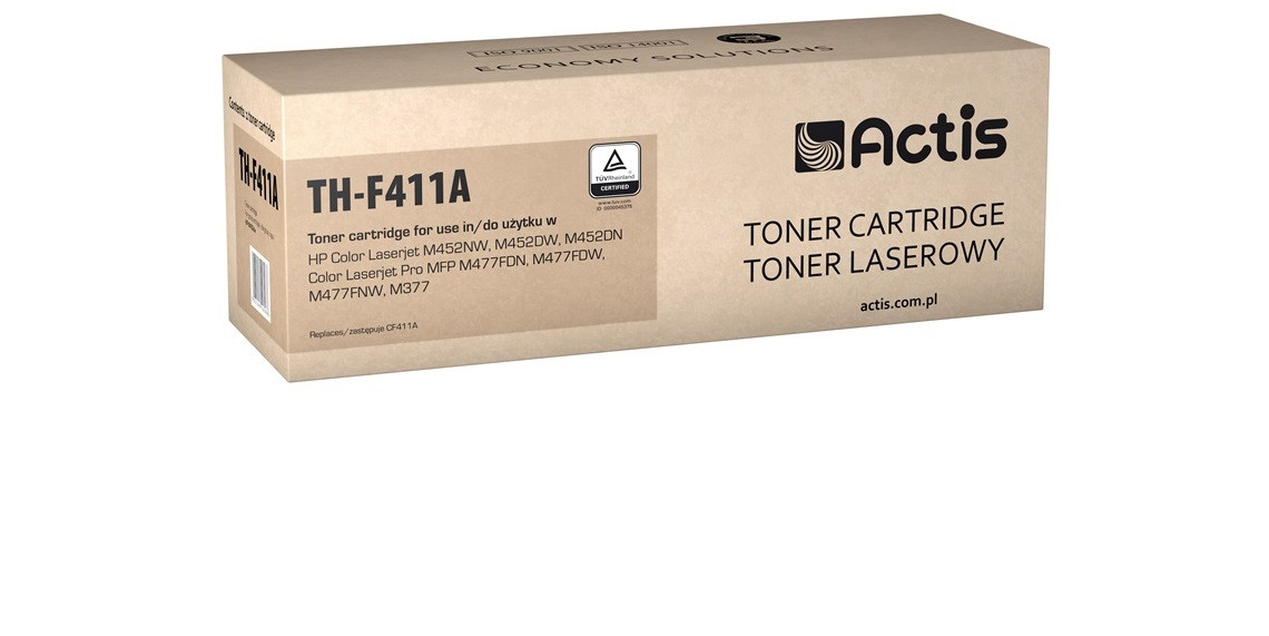 Actis TH-F411A Toner do drukarki HP, Zamiennik HP 410A CF411A; Standard; 2300 stron; błękitny. - zdjęcie 1