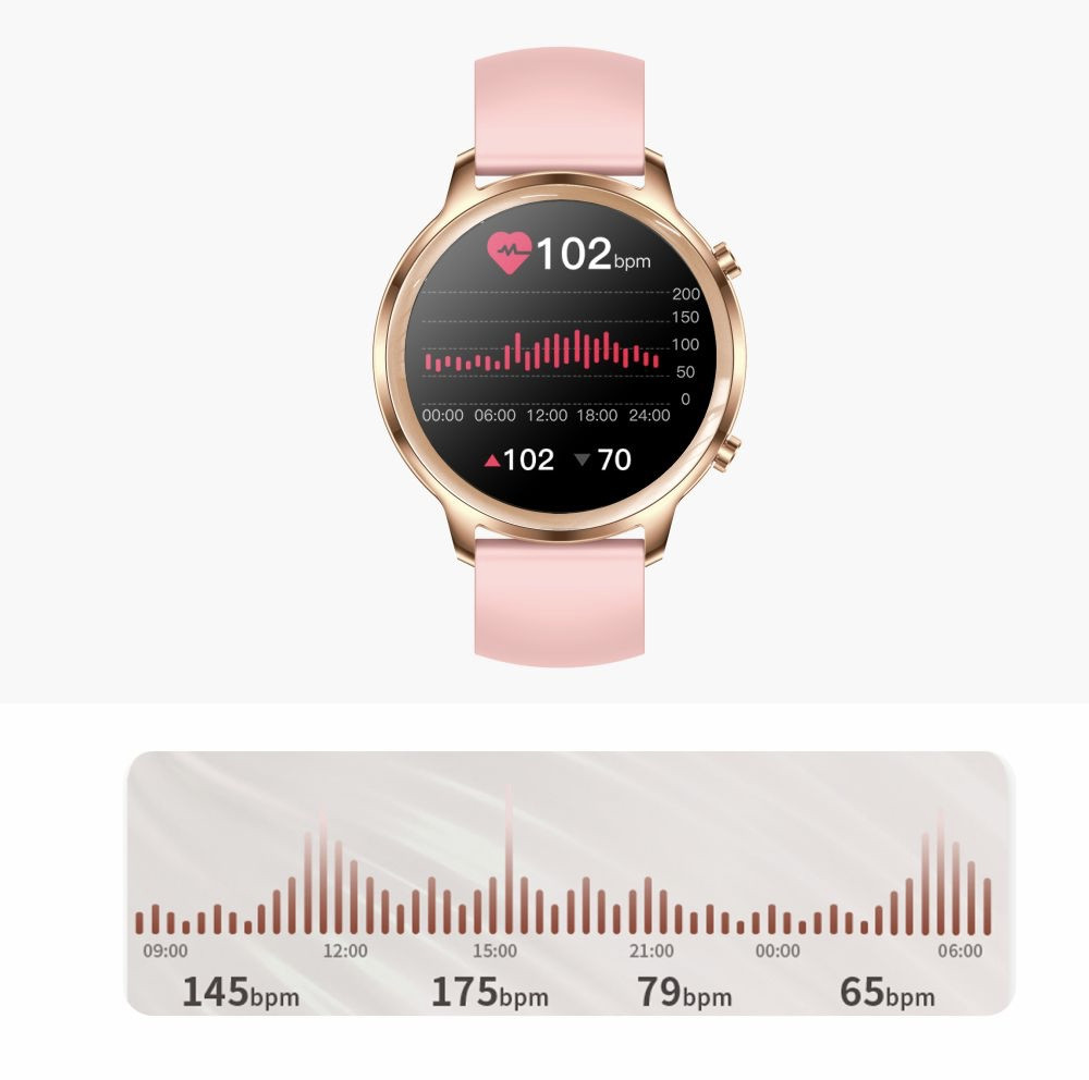 Smartwatch damski Manta Kelly różowy - zdjęcie 6