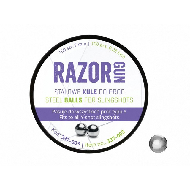 Kulki do procy RazorGun 7 mm 100 szt. (337-003) - zdjęcie 1