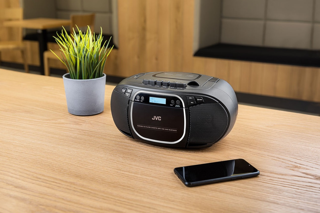 Radioodtwarzacz JVC RC-E561B-DAB Boombox black - zdjęcie 1