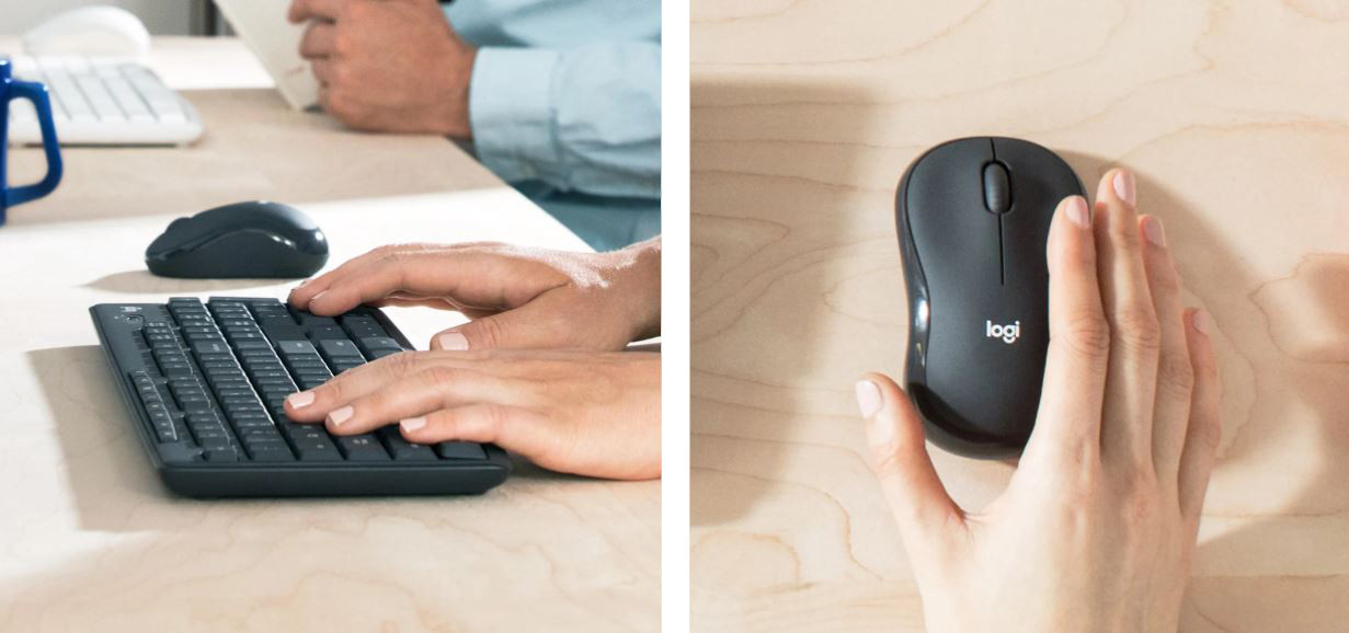 ZESTAW LOGITECH MK295 ( US ) Silent Wireless White - zdjęcie 2