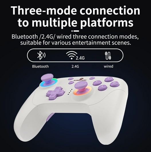 Gamepad ANBERNIC P01 Beige White - zdjęcie 2
