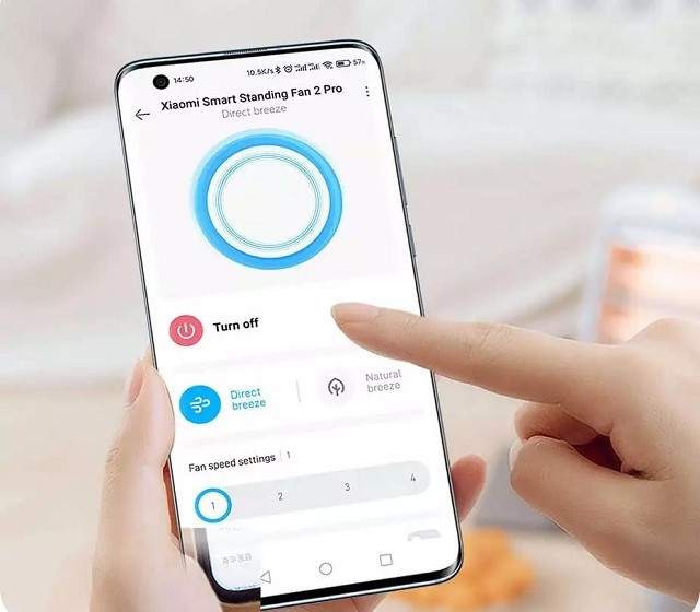 Bezprzewodowy wentylator Xiaomi Mi Smart Standing Fan 2 Pro EU - zdjęcie 8
