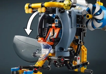 LEGO TECHNIC 42201 Technic Badawcza łódź podwodna - zdjęcie 4