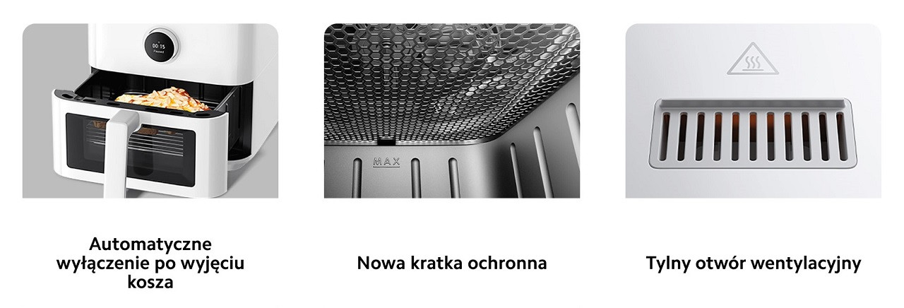 Frytownica beztłuszczowa Xiaomi Smart Air Fryer 5,5l EU - zdjęcie 12