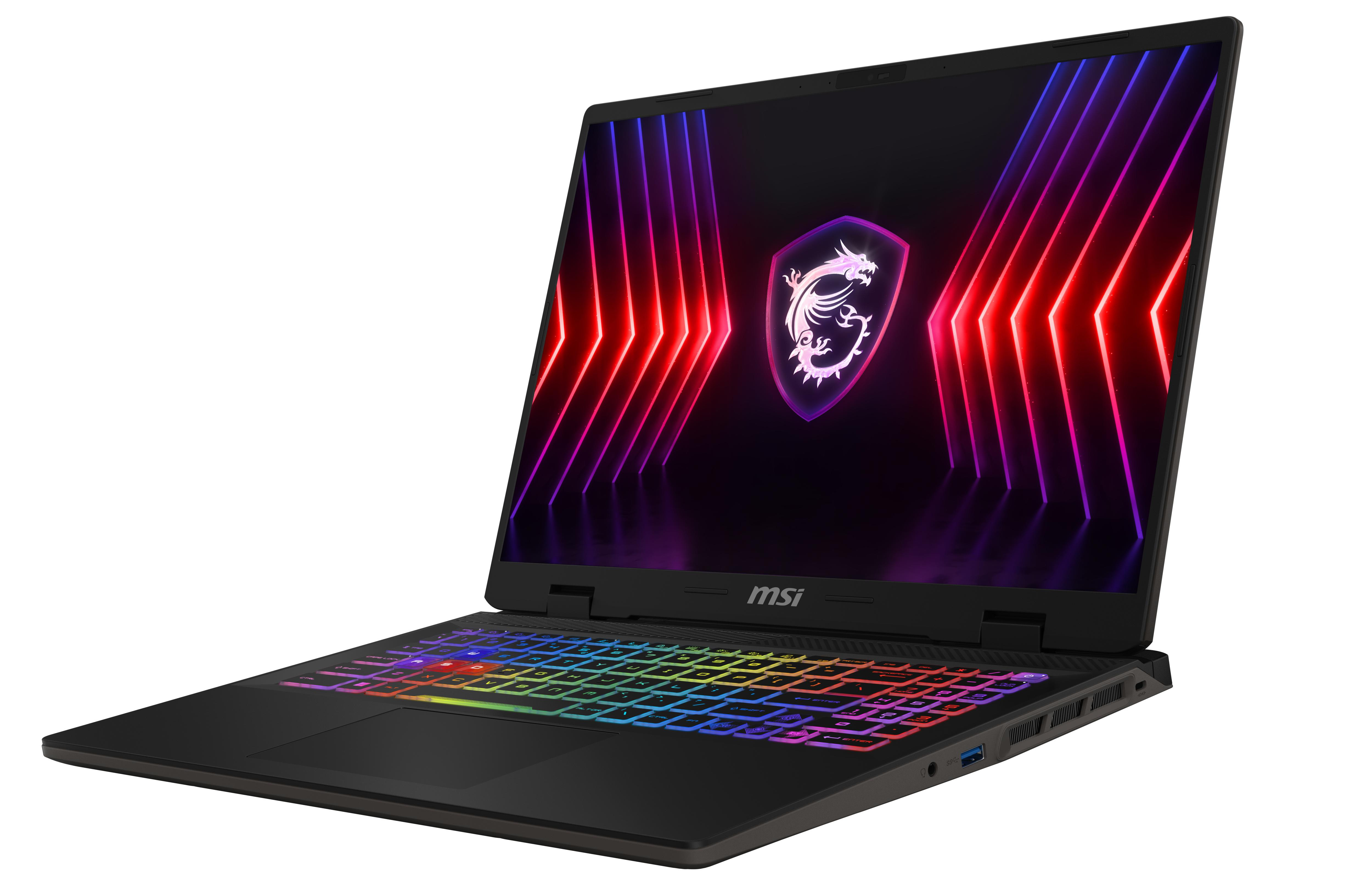 MSI Sword 16 HX B14VFKG-822XPL i7-14650HX 16"FHD+ 144Hz IPS-level panel 16GB DDR5 SSD1TB RTX 4060 8GB NoOS - zdjęcie 4
